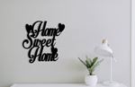 Home Sweet Home Kalp-Duvar Yazısı