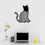 Geometrik Kedi Figürü-Duvar Tablosu